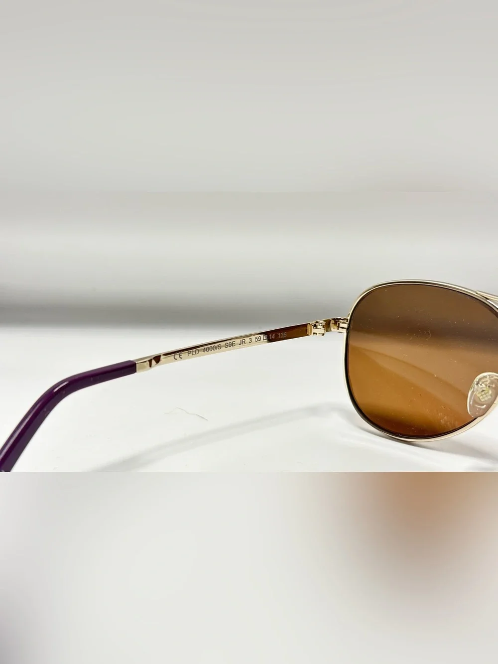 Polaroid PLD4000/S Gold Purple Pilot Sunglasses Frames Only